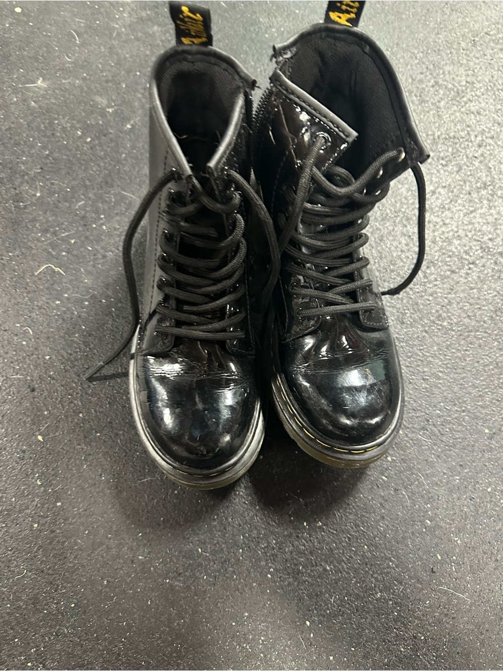 Dr. Martens. Lace-Up Combat Boots with Zip